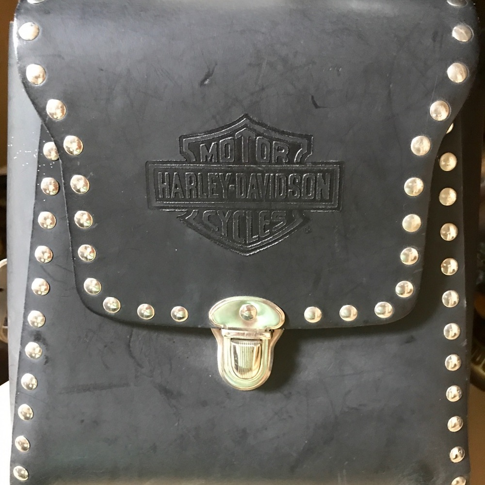 Harley Davison backpack-- 10"-H, 9"-W, 4"-D