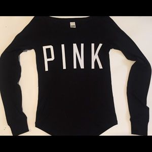VS Pink Long Sleeve Thermal Sleep Shirt