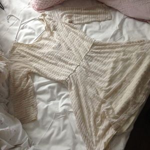 Oatmeal striped dress