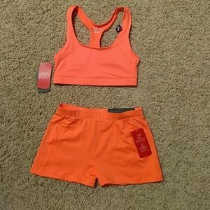 BCG sports bra and spandex matching set