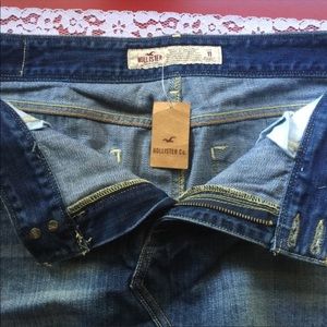 Hollister jean skirt