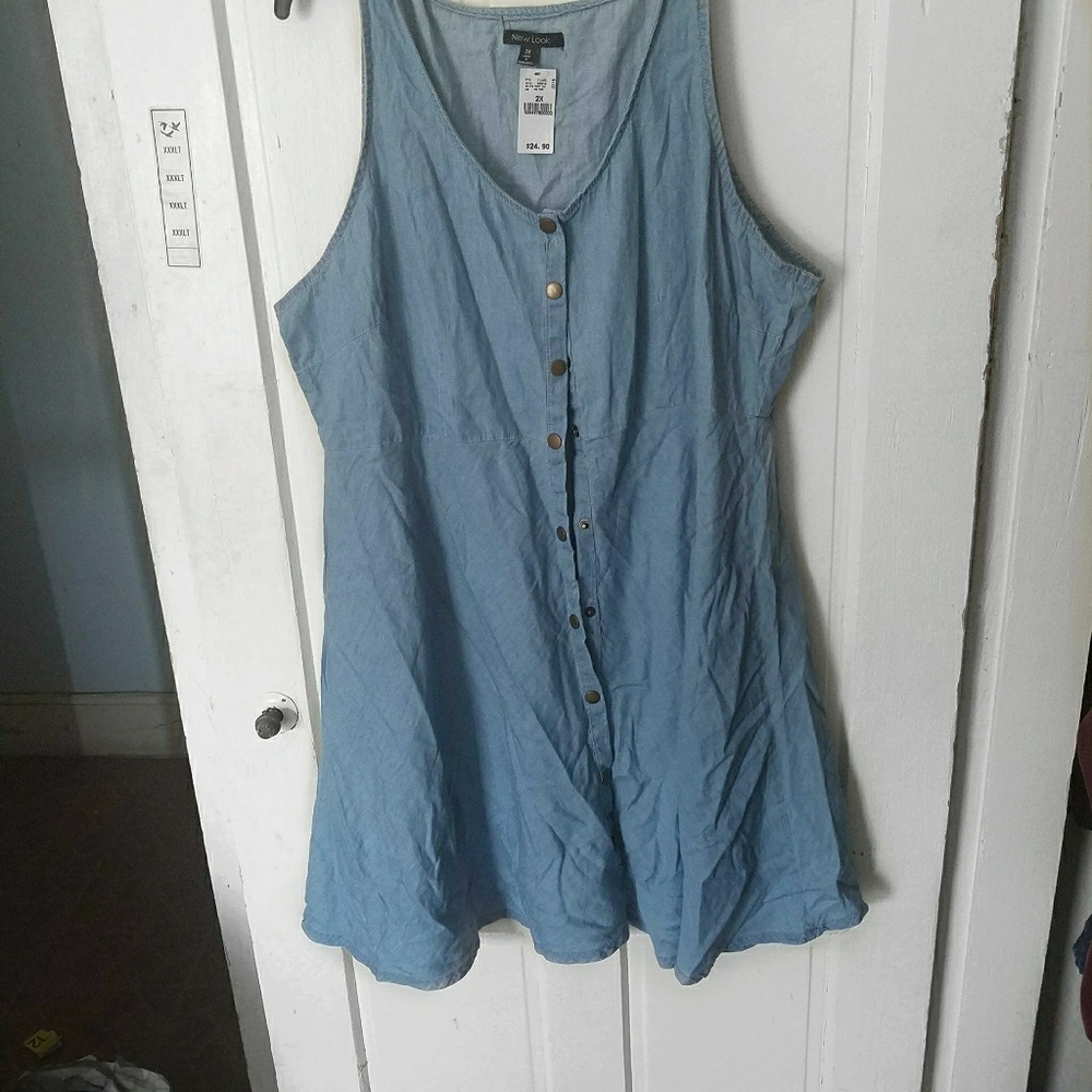 NWT Plus Women's Denim Dress