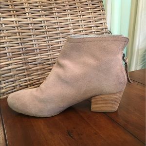 Tan Suede Booties