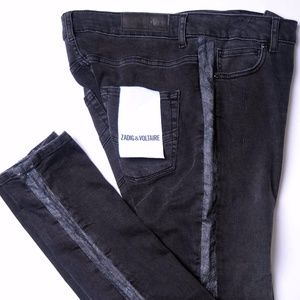 Zadig & Voltaire Emma Bandes skinny jeans sz 30