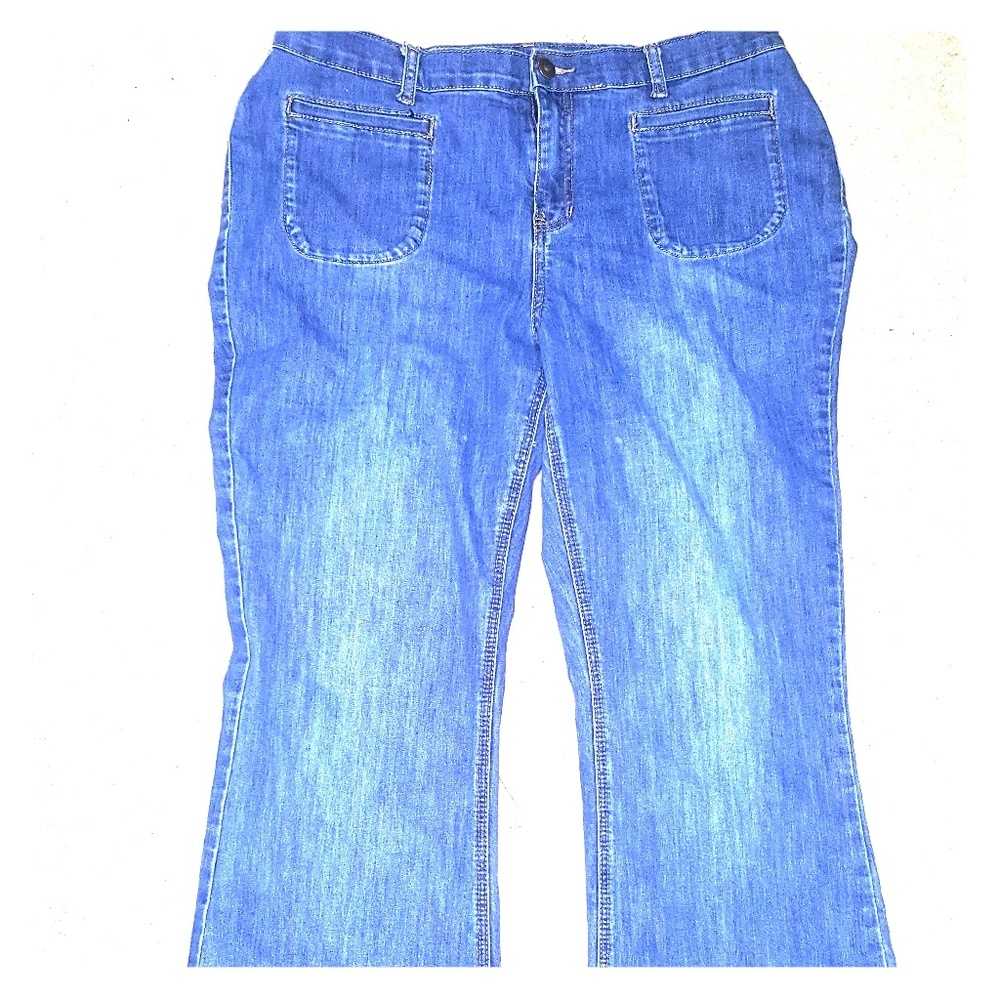 2 Pair Catherines Size 18 W Ladies Boot Cut Jeans