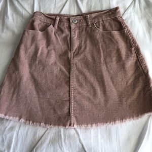 Dusty Pink Brandy Melville Cord Skirt