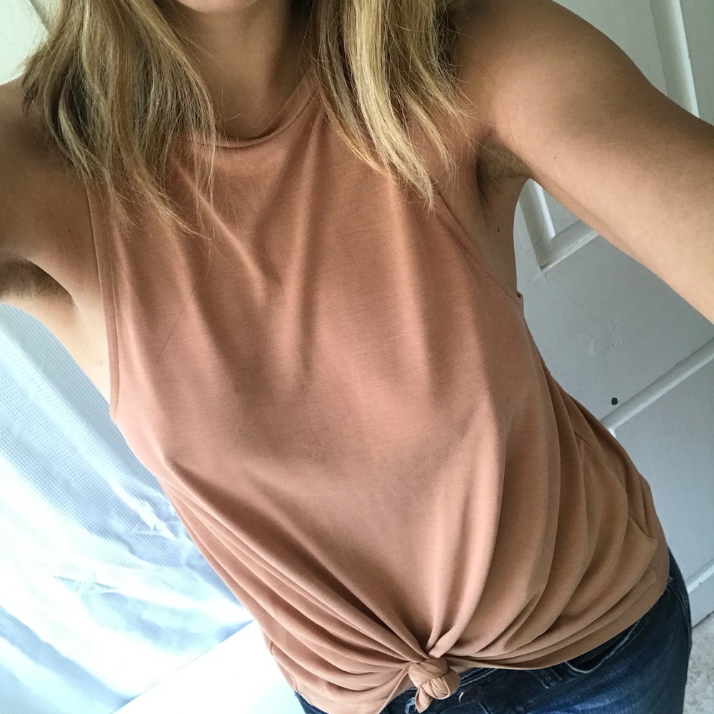 High neck easy razor back tank!