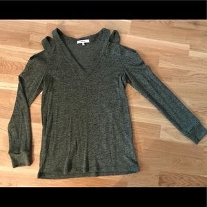 RO&DE cold shoulder sweater