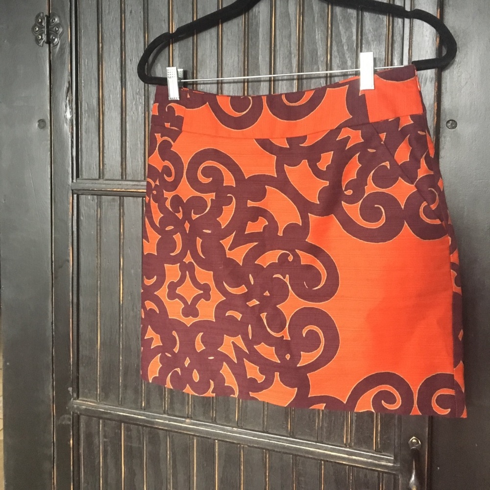 Orange and purple skirt