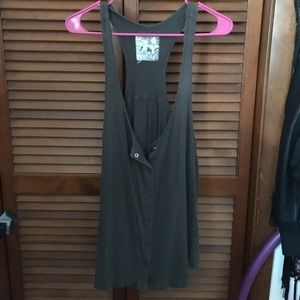 Button down racer back tank