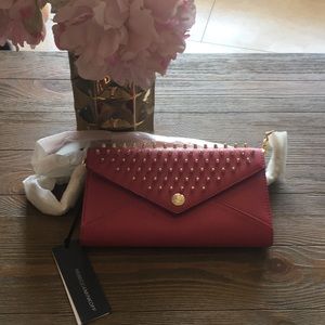 Pink Rebecca Minkoff cross body bag