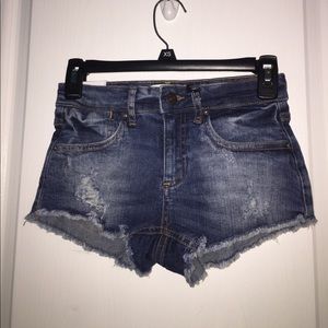 Denim shorts