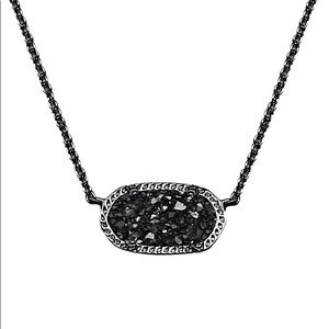 Kendra Scott All-Black Elisa Necklace