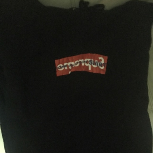 supreme x cdg box logo