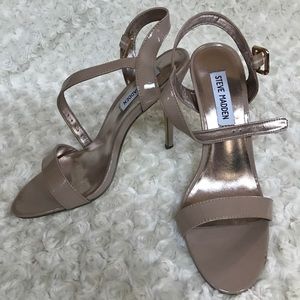 Steve Madden Beige Strap Heels Women's Size 8