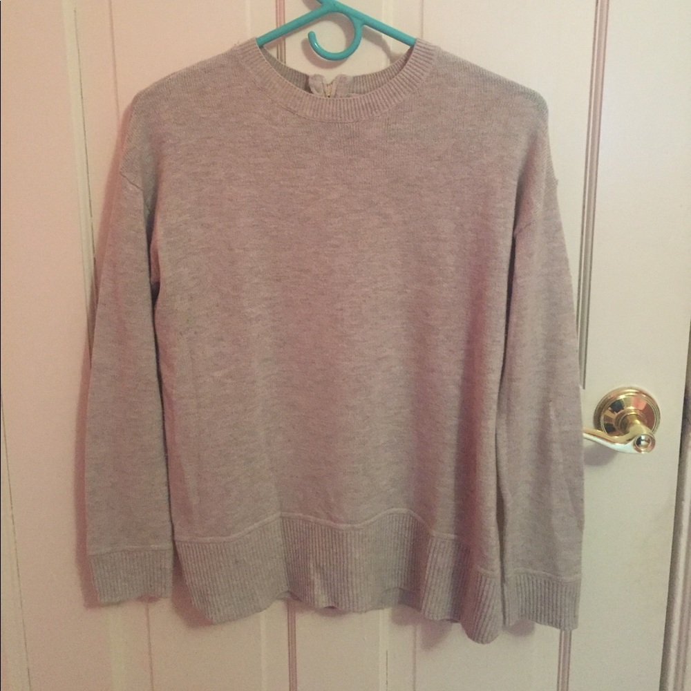 H&M Cream Sweater with zipper