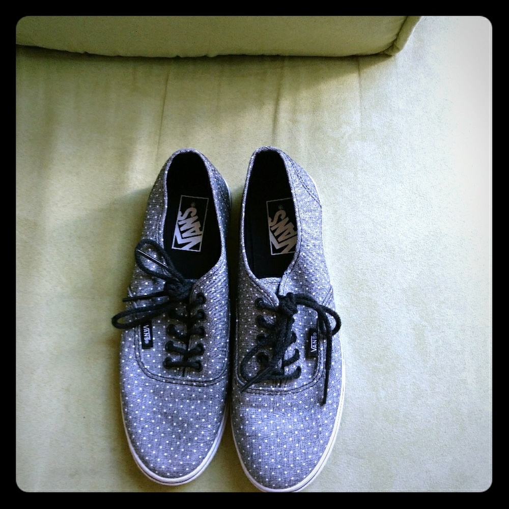 VANS womens polka dot shoes, size 7.5 WORN ONCE
