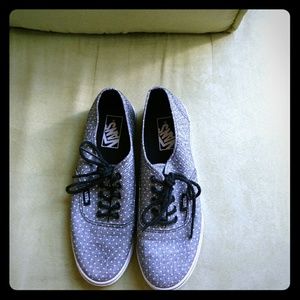 VANS womens polka dot shoes, size 7.5 WORN ONCE