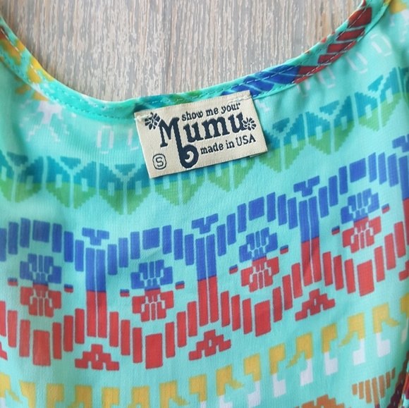 Show Me Your Mumu Turquoise Tank - Picture 2 of 4