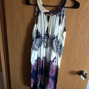 Flowy high neck dress