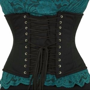 Orchard Corset Underbust Lamb Leather & Cotton