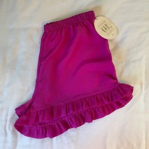 Tyche Hot Pink Ruffle Shorts