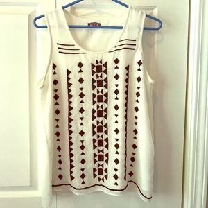 Vince Camuto Sheer Tank Top