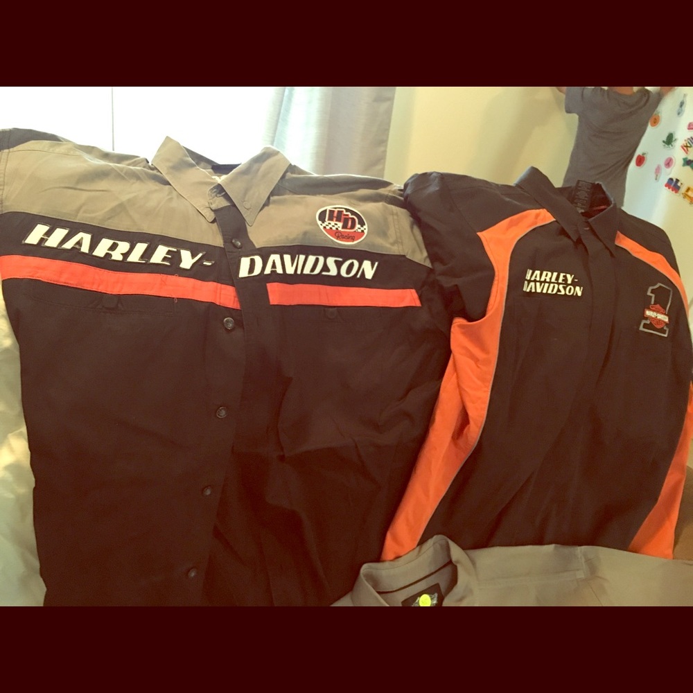 Harley Davidson Button up shirts