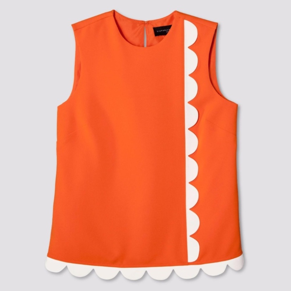 Victoria Beckham for Target Orange Twill Tank Top
