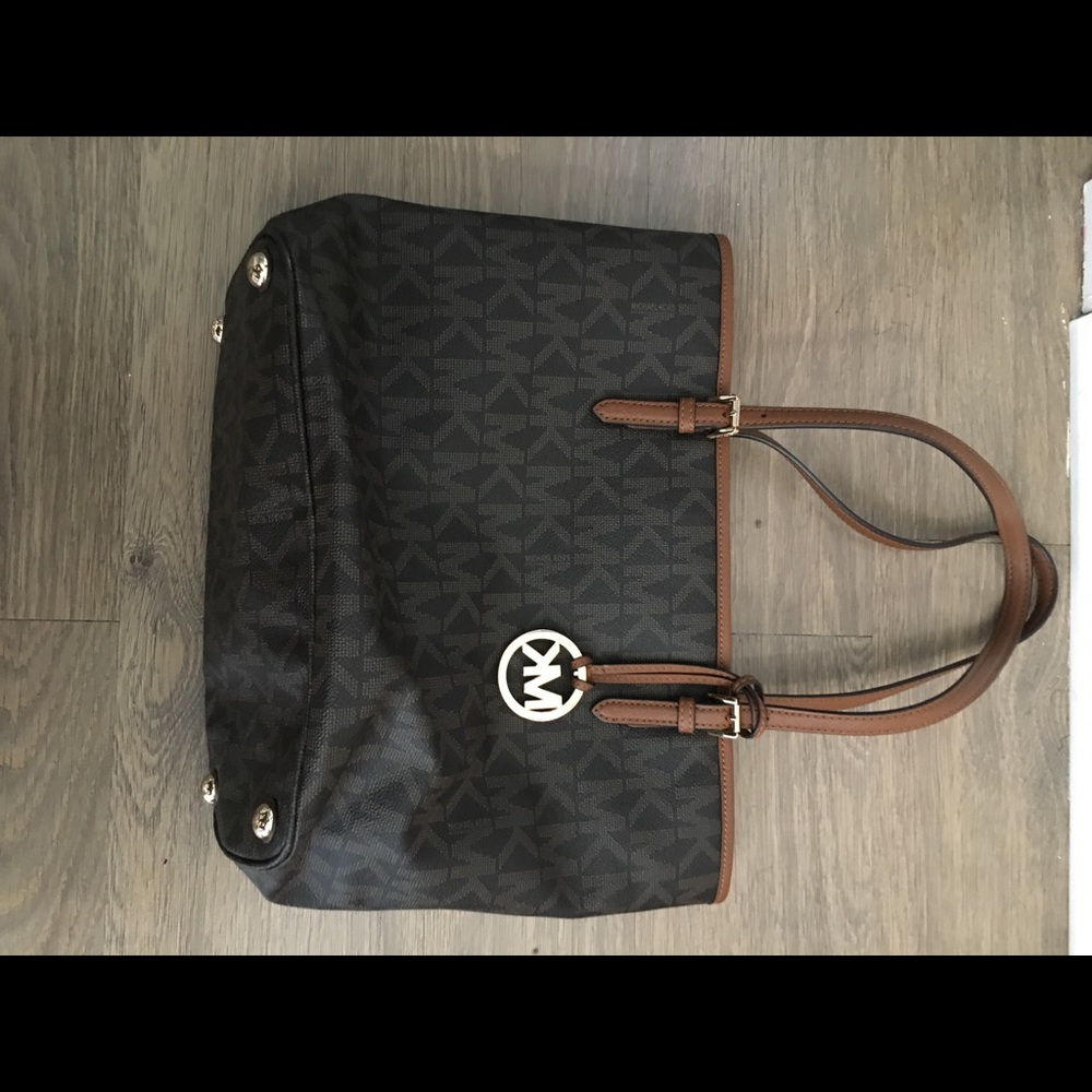 MICHAEL KORS Jet Set Travel Logo Tote