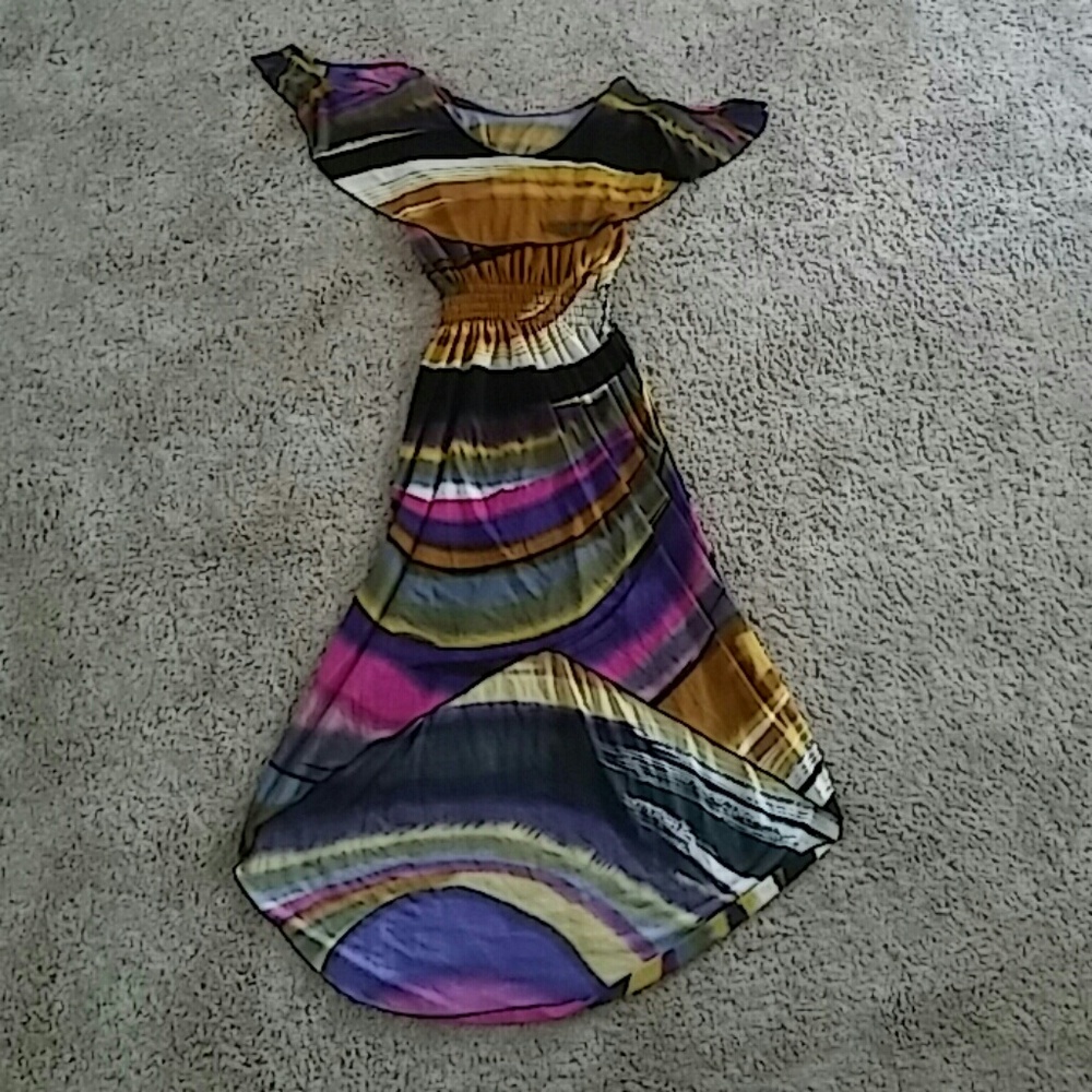 Slinky off the shoulder dress
