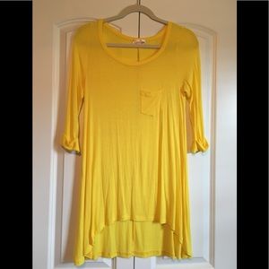 Yellow High-Low Tunic