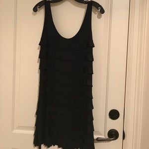 Black Express size S ruffled tank dress
