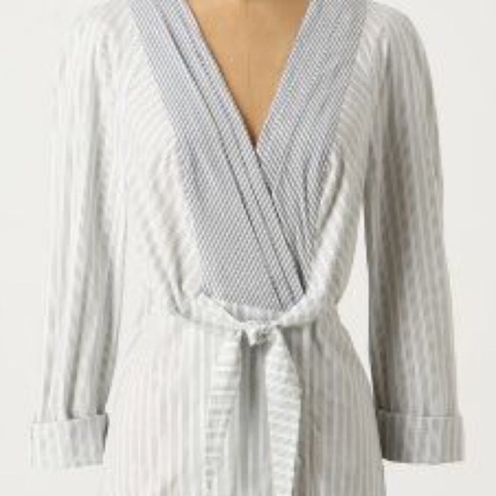Odille Anthropologie pinstriped blouse sz 4