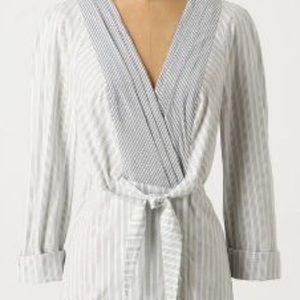 Odille Anthropologie pinstriped blouse sz 4
