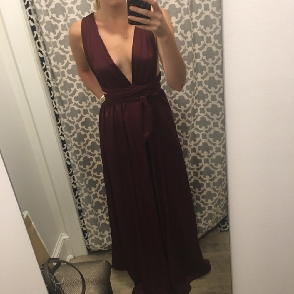 l'atiste tie maxi dress