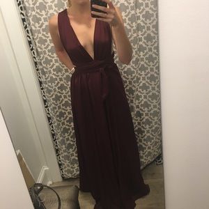 l'atiste tie maxi dress