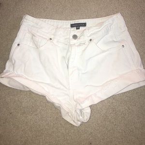 White Kendall and Kylie shorts