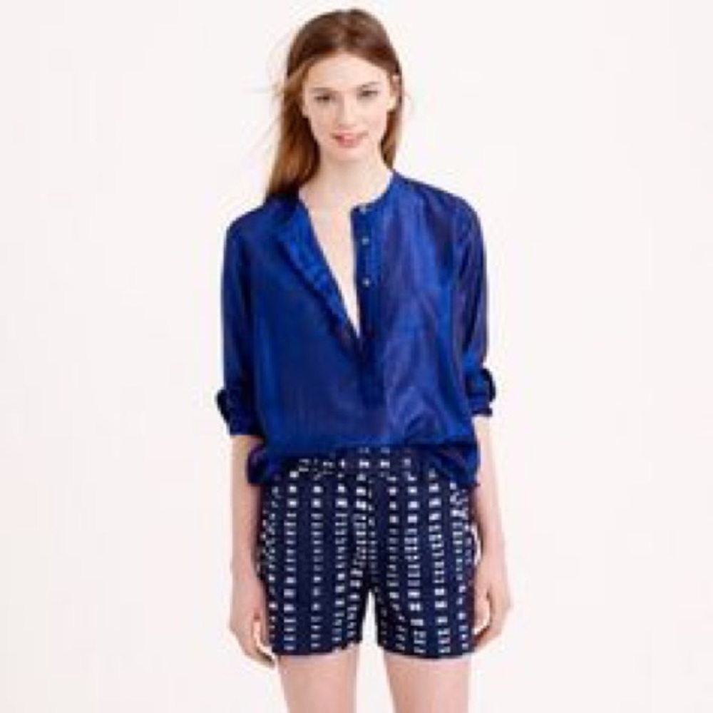 J Crew shibori shorts