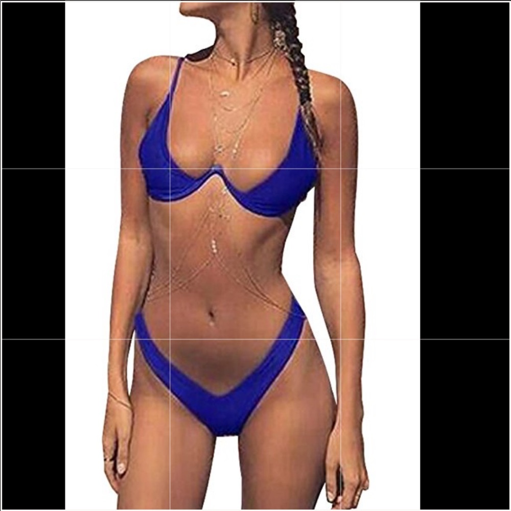 Blue bikini set