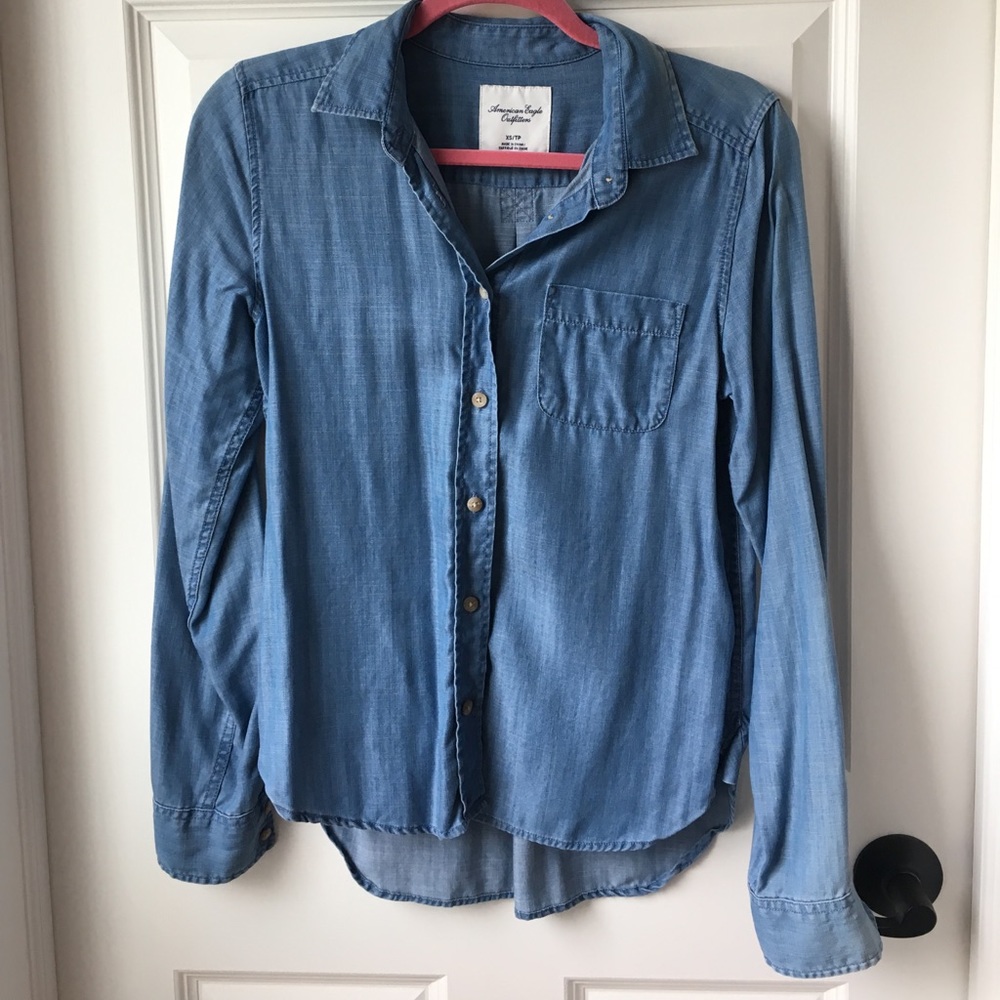 American Eagle Denim Button Down