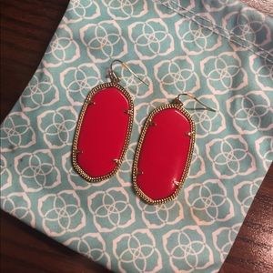 Red Danielle Kendra Scott earrings