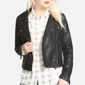 Blank NYC faux leather Moto jacket