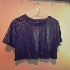 Oil Slick crop top