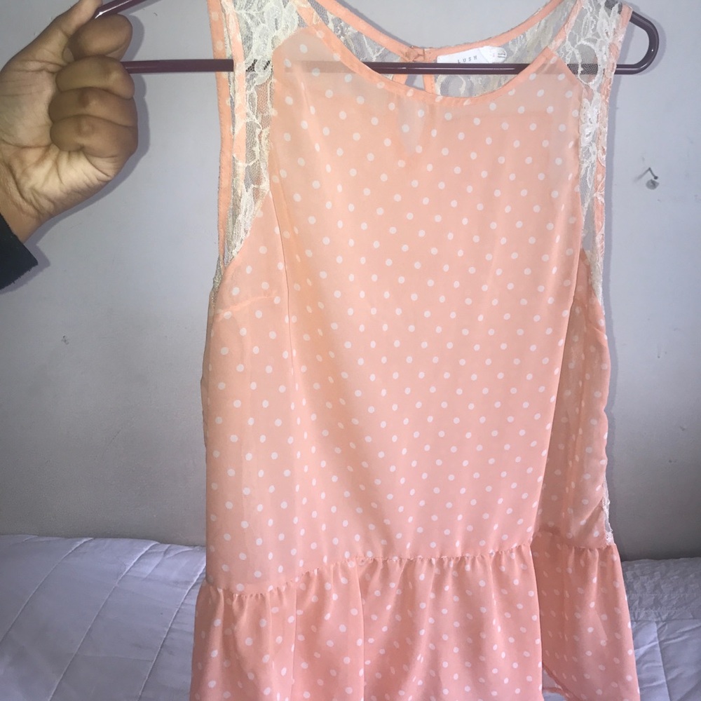 Pokadot Pink Blouse