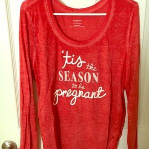 Holiday maternity shirt