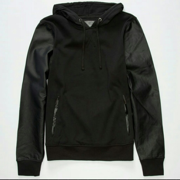 Brooklyn Cloth Other - Brooklyn cloth medium hoodie leather sleeves