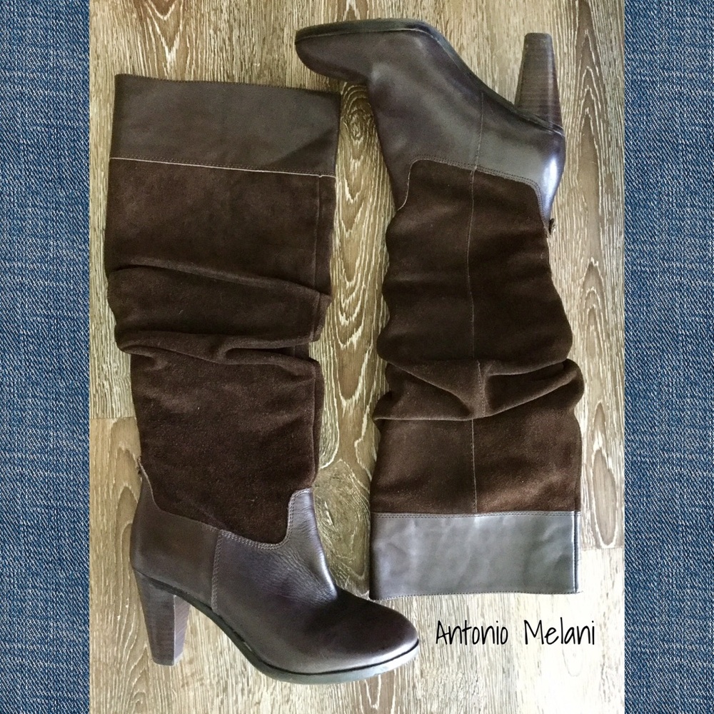 Antonio Melani Pull-On Leather Boots