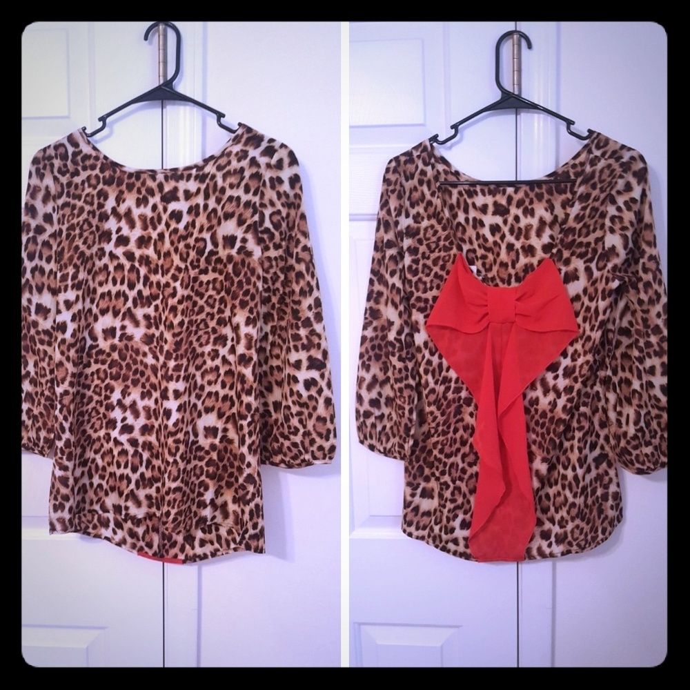 🆕️Cheetah 3/4 Sleeves, Blouse