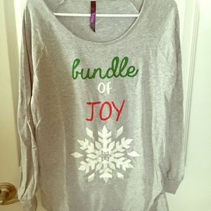 Christmas maternity shirt